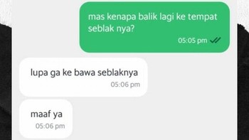 Lelah banget kayaknya sampai seblaknya ketinggalan. Foto: Instagram/newdramaolshop