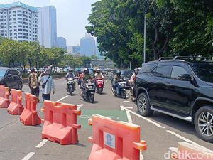 Demo Hari Tani di Depan DPR, Lalin Jalan Gatsu dan Tol Dalam Kota Direkayasa