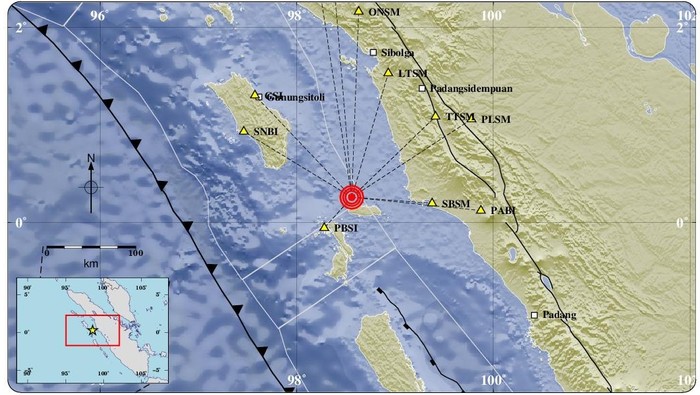 Gempa di Nias Selatan pada Rabu (24/9/2025)