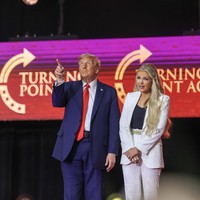 Acara tersebut juga dihadiri oleh Presiden AS Donald Trump.  Foto: Getty Images/Joe Raedle