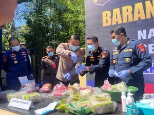 11,5 Kg Sabu yang Berasal dari Freezer di Perairan Belinyu Dimusnahkan