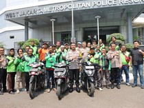 Komunitas Ojol Kamtibmas Komitmen Jaga Keamanan di Jakbar