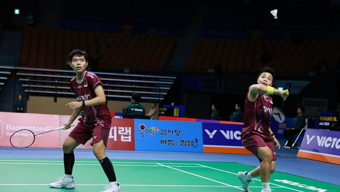 Pasangan ganda putri Indonesia Apriyani Rahayu/Siti Fadia Silva Ramadhanti terhenti di babak 16 besar Korea Open 2025
