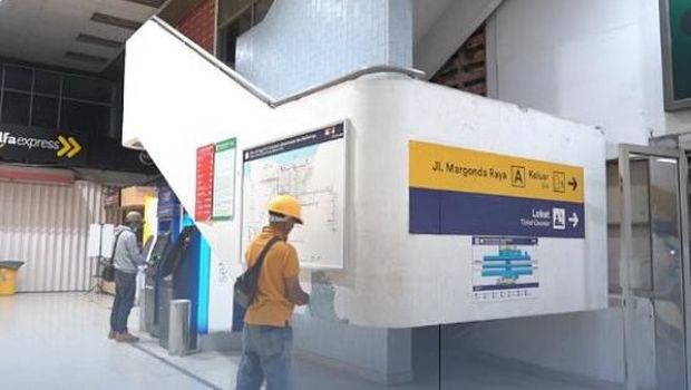 Balai Teknik Perkeretaapian (BTP) Kelas I Jakarta merenovasi fasilitas Stasiun Depok Baru agar lebih aman dan ramah bagi disabilitas dan lansia. (dok BTP 1 Jakarta)
