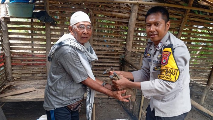 Brigpol Kamaludin bantu peternak dan petani di Taliwang, Sumbawa Barat, NTB