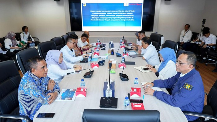 Gubernur Sulteng Anwar Hafid audiensi ke Kemenpu terkait pembangunan RS Undata Nambaso.
