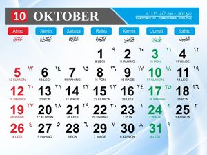 Hari Ini Malam Jumat Apa? Cek Weton Kalender Jawa Besok 10 Oktober 2025