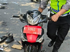 Kecelakaan Truk Tangki Vs Motor Pelat Merah di Jepara, 1 Orang Tewas