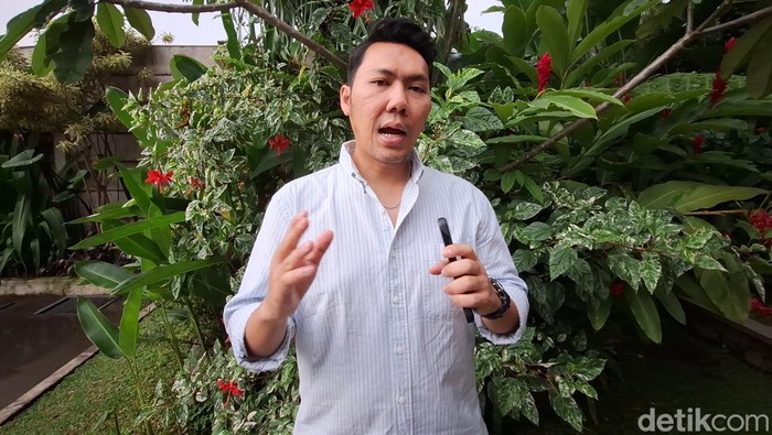 Ketua Kadin Kabupaten Bandung, Boni Anggara, saat ditemui detikJabar, di Bojongsoang, Kamis (25/9/2025)