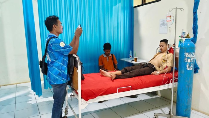 Kondisi siswa yang mengalami keracunan MBG di Sumedang.