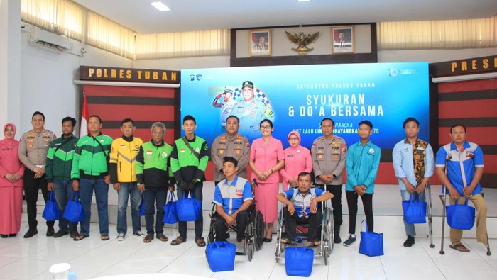 Perayaan HUT Polantas di Tuban