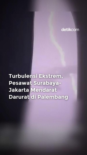 Video: Pesawat Surabaya-Jakarta Mendarat Darurat di Palembang