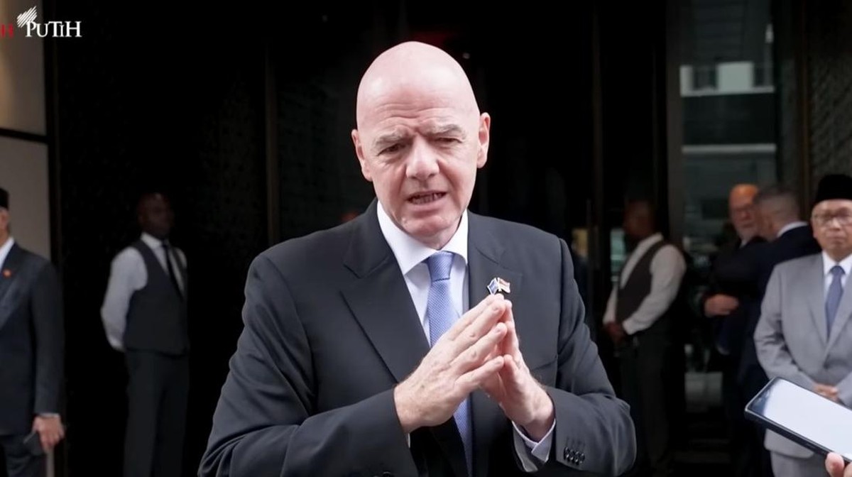 Presiden Federasi Sepak Bola Internasional (FIFA) Gianni Infantino
