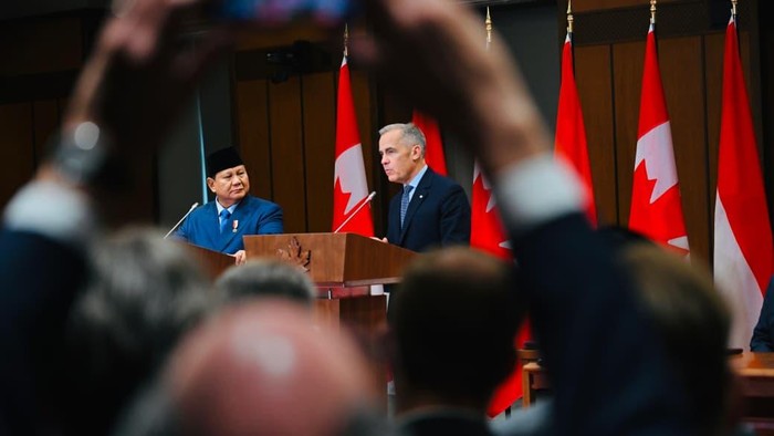 Presiden Prabowo Subianto dan Perdana Menteri Kanada, Mark Joseph Carney. (Foto: Dok. Laily Rachev-Biro Pers Sekretariat Presiden)