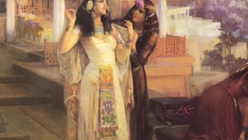 Cleopatra, penguasa terakhir Kerajaan Ptolemeus Mesir, meninggal pada 30 SM di Alexandria pada usia 39 tahun. Legenda menyebutkan ia bunuh diri dengan gigitan ular kobra, namun ahli modern meragukannya. Ada hipotesis bahwa Augustus, saingan politik dari Romawi, memaksanya bunuh diri menggunakan salep beracun atau tusuk rambut. Makamnya bersama Mark Antony, yang menikam dirinya sendiri, hingga kini belum ditemukan. Foto: Boredpanda