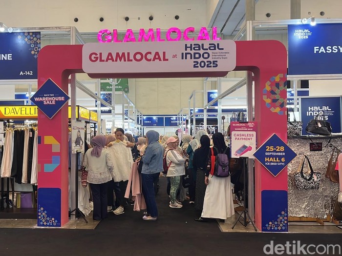 Bazar GlamLocal di Halal Indo Expo 2025 di Hall 6 ICE BSD City.