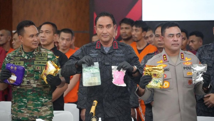 BNN dan Polda Sumut musnahkan 1,7 ton sabu-ganja