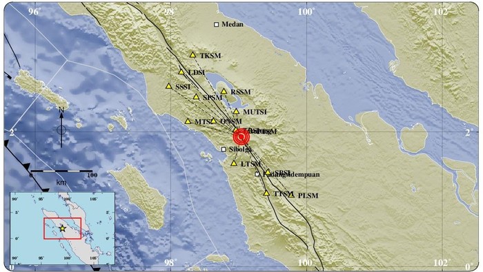 Titik gempat di Taput pada Jumat (26/9)