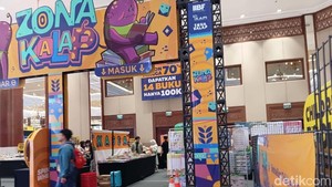 Zona Kalap memajang 500 ribu buku dengan harga terjangkau. Foto: Tia Agnes/ detikcom