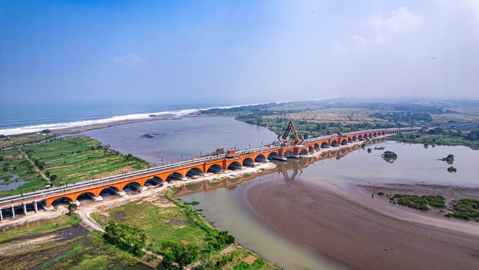 Jembatan Pandansimo akan dilakukan uji coba pembukaan lalu lintas.