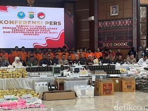 BNN-Polisi Ungkap 1,7 Ton Narkoba di Aceh dan Sumut