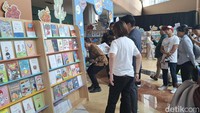 Dalam pameran ini, dipajang sebanyak 1.870 karya buku yang ditulis oleh anak dan remaja. Sebanyak 70% merupakan karya siswa asal Jakarta dan 30% karya siswa dari luar Jakarta. Foto: (Cicin Yulianti/detikcom)