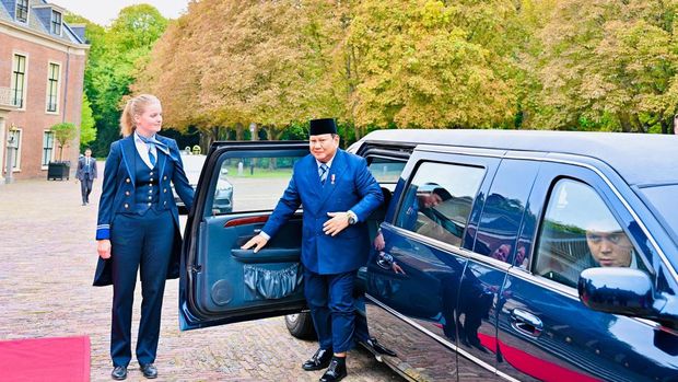 Presiden Prabowo Subianto bertemu dengan Raja Belanda Willem-Alexander dan Ratu Máxima di Istana Huis ten Bosch.