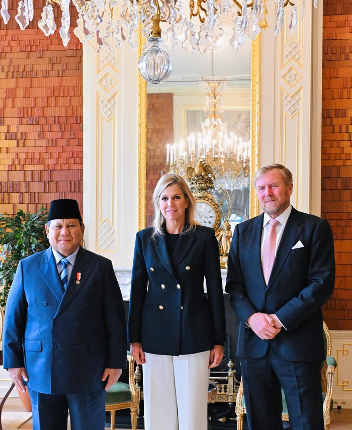 Presiden Prabowo Subianto bertemu dengan Raja Belanda Willem-Alexander dan Ratu Mxima di Istana Huis ten Bosch.