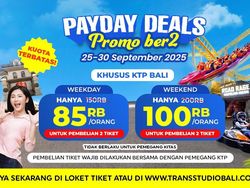 Promo Payday Deals Trans Studio Theme Park Bali, Tiket Hemat Hingga 50%