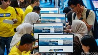 Pengunjung bisa berburu tiket perjalanan dan hotel dalam maupun luar negeri hingga Minggu (28/9/2025).  