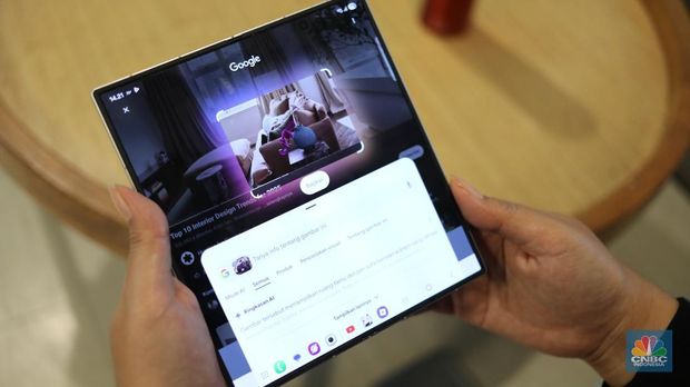 Samsung Galaxy Z Fold7. Samsung Galaxy Z Fold7. (CNBC Indonesia/Tri Susilo)