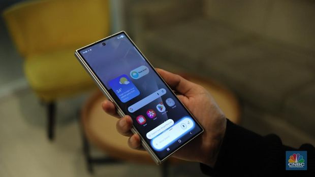 Samsung Galaxy Z Fold7. Samsung Galaxy Z Fold7. (CNBC Indonesia/Tri Susilo)