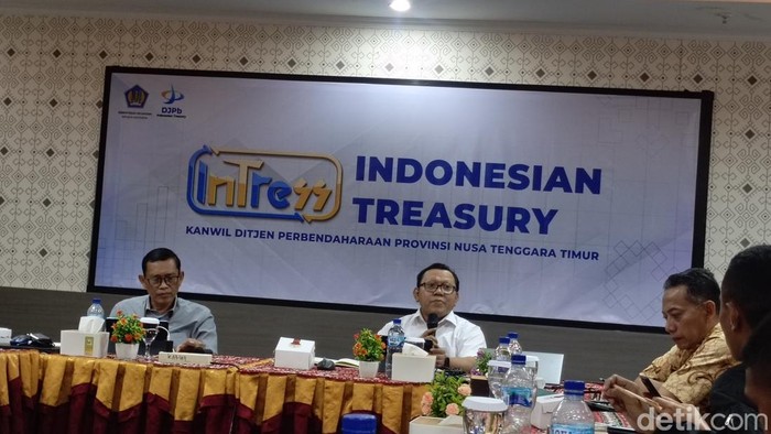 Suasana Konferensi Pers APBN KiTa Regional NTT, Kamis (25/9/2025) di Kantor DJPb NTT. (Simon Selly/detikBali)