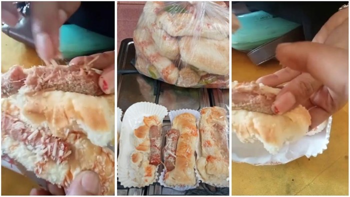 Tangkap layar video menu MBG yang sebabkan siswa Lampung Timur keracunan.