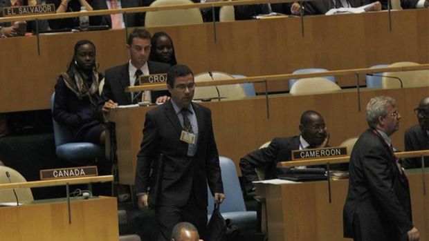 Aksi walk out saat Presiden Ahmadinejad berpidatoo di Sidang Umum PBB