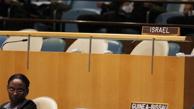 Aksi walk out saat Presiden Ahmadinejad berpidatoo di Sidang Umum PBB di 2012