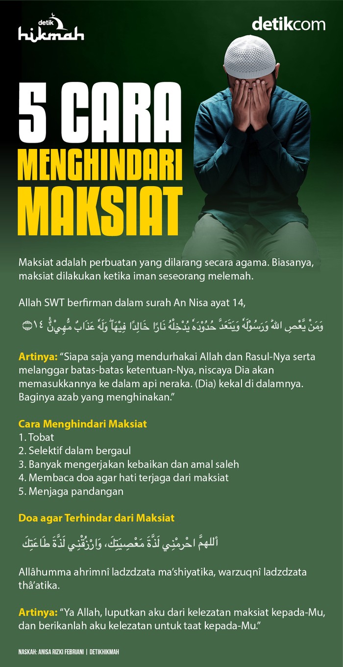 Cara terhindar dari maksiat
