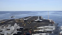 USS Gerald R Ford Terbakar di Laut Merah, AS Tepis karena Serangan Iran