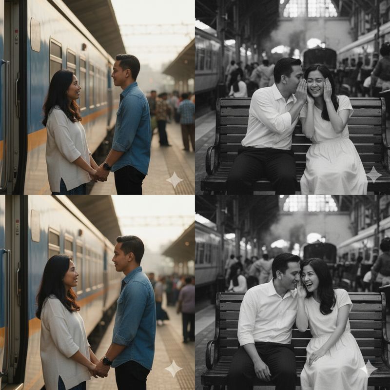 lustrasi kolase foto (Gambar yang disajikan dalam artikel ini bukanlah foto asli hasil pemotretan, melainkan kreasi visual yang sepenuhnya dihasilkan oleh kecerdasan buatan Gemini AI).
