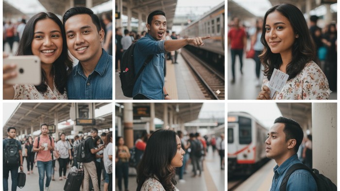 lustrasi kolase foto (Gambar yang disajikan dalam artikel ini bukanlah foto asli hasil pemotretan, melainkan kreasi visual yang sepenuhnya dihasilkan oleh kecerdasan buatan Gemini AI).