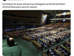 Walk Out Massal Saat Netanyahu Pidato, Netizen Ramai Bahas