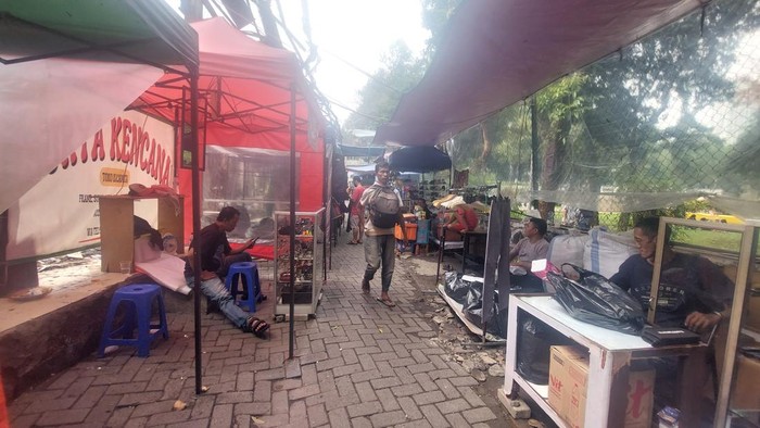 Pasar Taman Puring, Jakarta Selatan (Jaksel), Sabtu (27/9/2025).