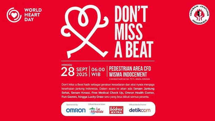 Peringatan World Heart Day Hadirkan Cek Kesehatan Gratis di CFD Jakarta
