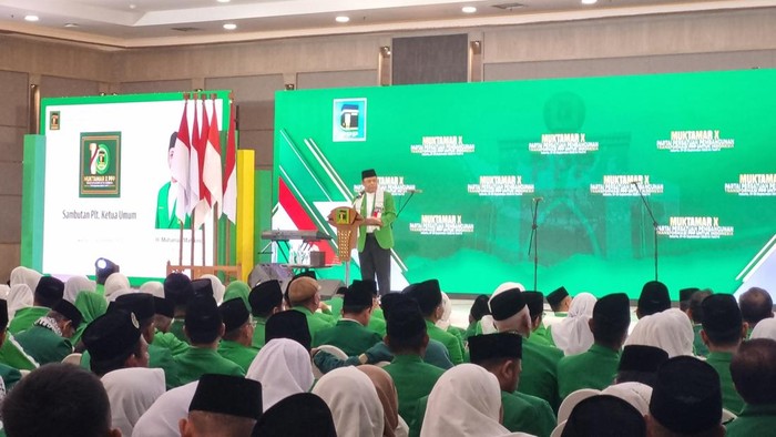 Plt Ketum PPP Mardiono buka Muktamar X PPP (Taufiq/detikcom)