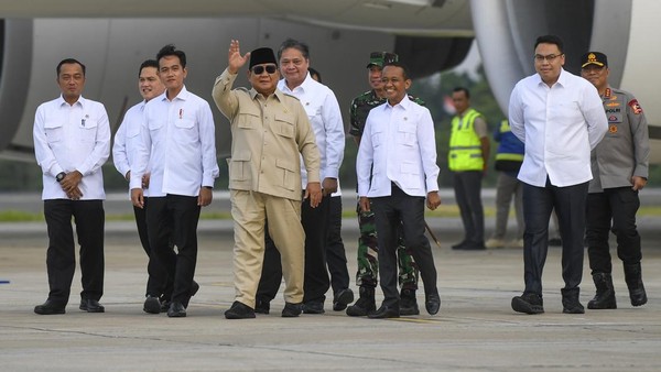 Prabowo Tiba di Jakarta Usai Berpidato di Sidang Umum PBB