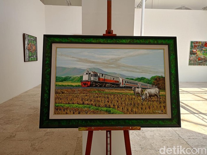salah satu lukisan di pameran lintas imaji
