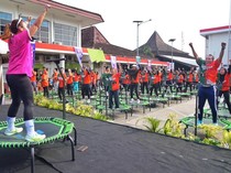 Pertamina Patra Niaga Sumbagsel Pecahkan Rekor MURI Senam Trampolin