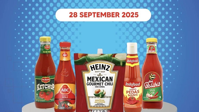 Aneka Produk Saus Tomat & Sambal Diskon 20% di Transmart Full Day Sale.