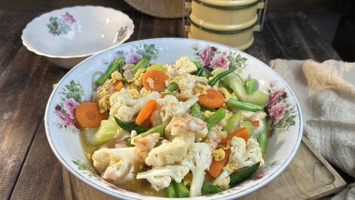 Resep mudah capcay goreng udang