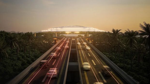 Desain Bandara Internasional Bali Utara. (Tangkapan Layar Instagram/alien.dc)